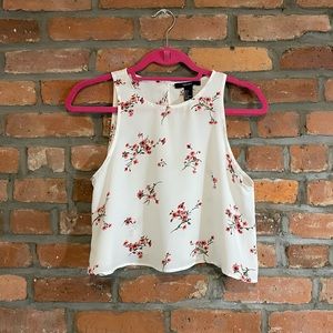 Forever 21 floral crop top
